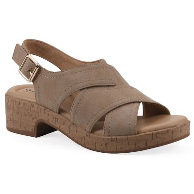 Cliffs by White Mountain Women's Finnlee Block Heel Sandal, 9.5M