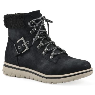 Cliffs by White Mountain Women's Hadrian Hiker bootie, Black, 7.5W