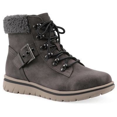 Cliffs by White Mountain Women's Hadrian Hiker bootie, Grey, 9M