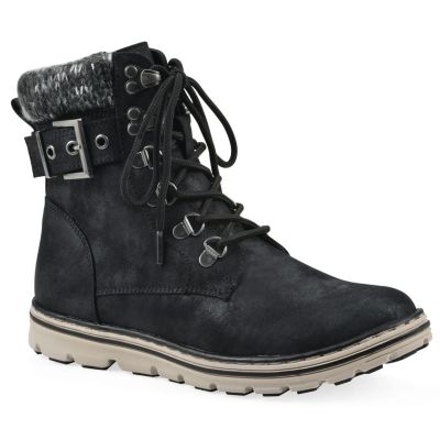 Cliffs by White Mountain Women's Kimmie Hiker Bootie, Black, 11M