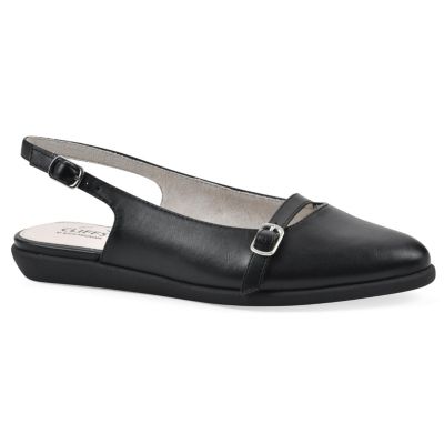 Cliffs by White Mountain Women's Miloni Slingback Flat, Black, 11M