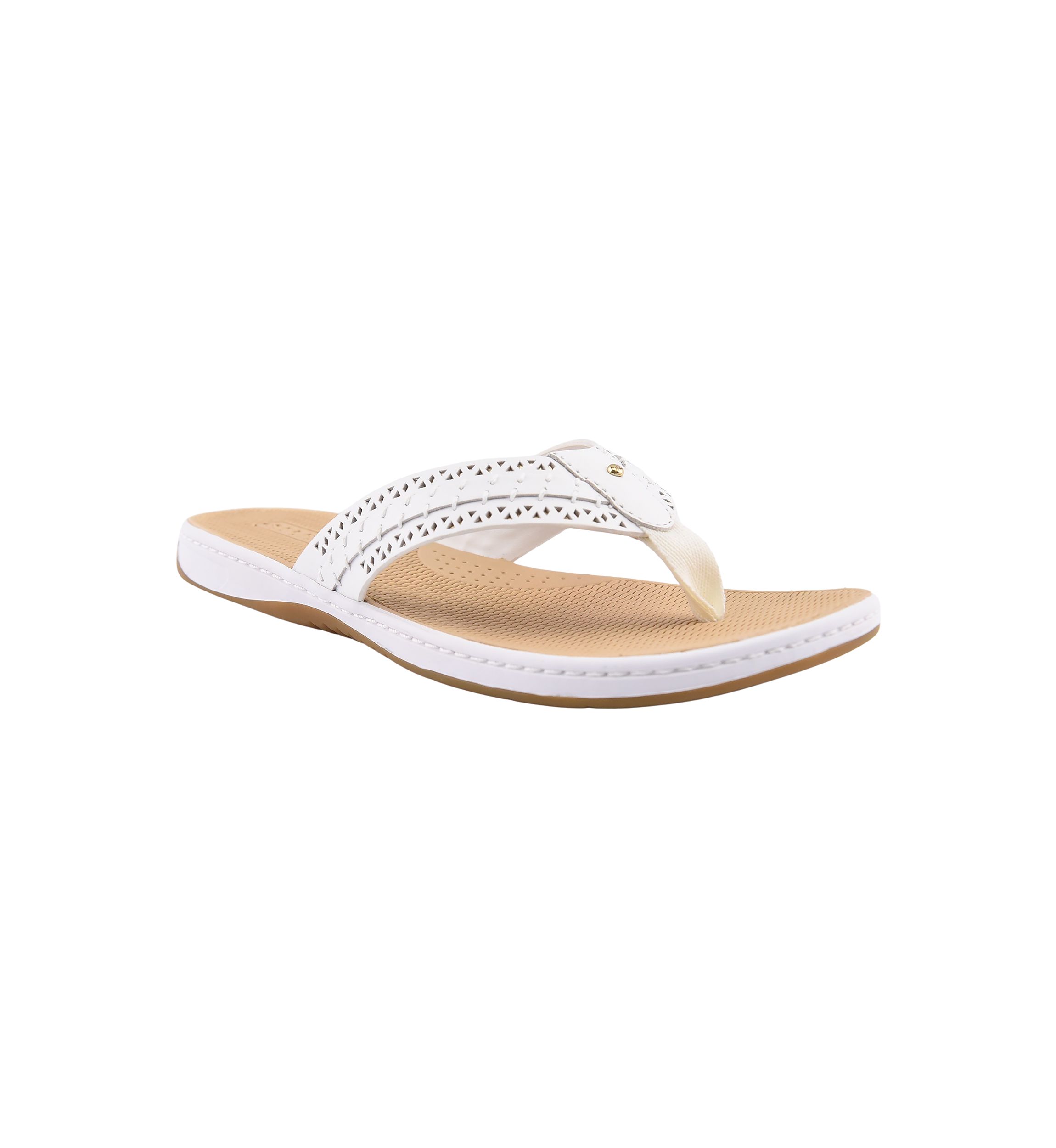 Seafish 3 Perforated Flip Flop Thong Sandals