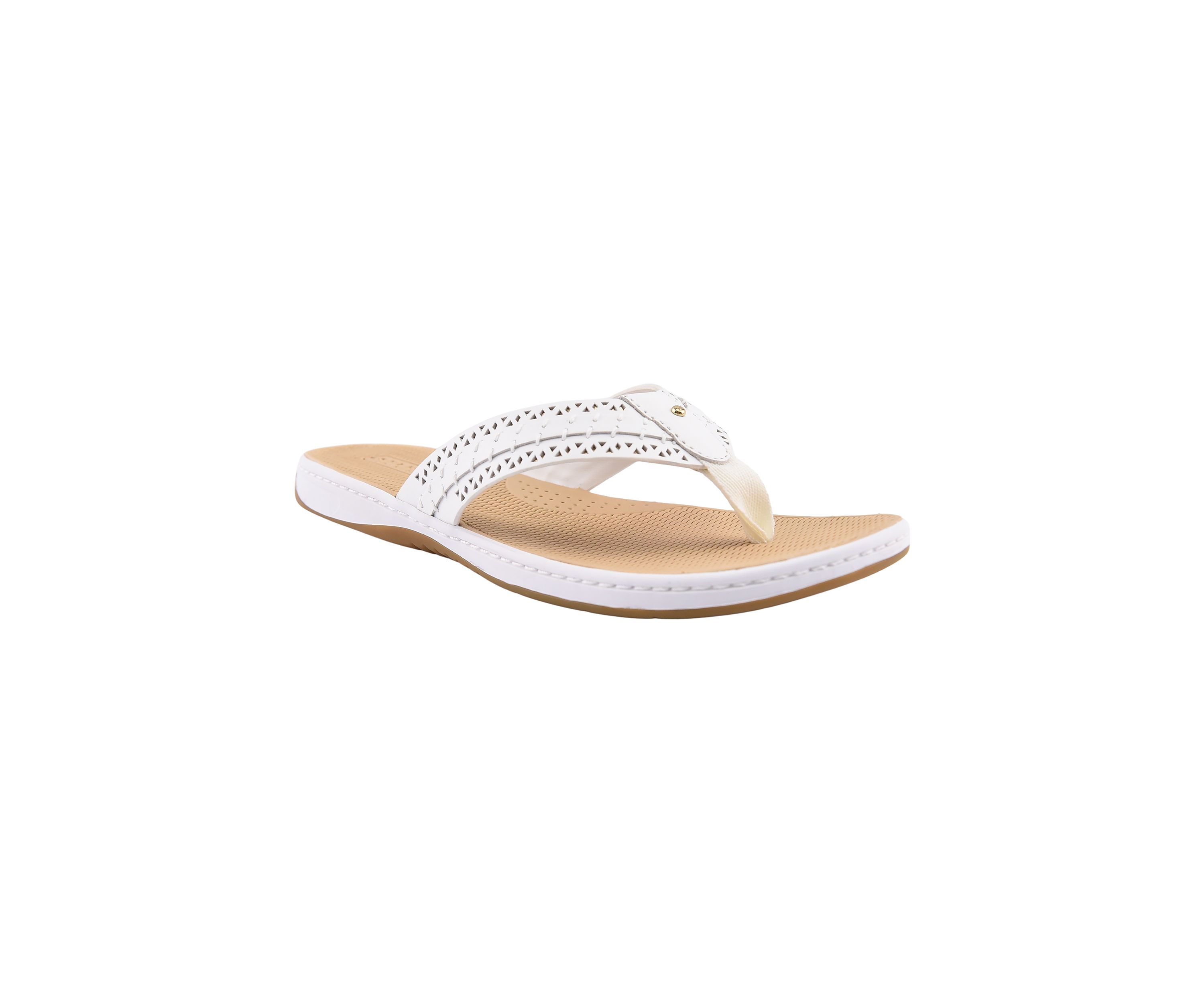 Seafish 3 Perforated Flip Flop Thong Sandals