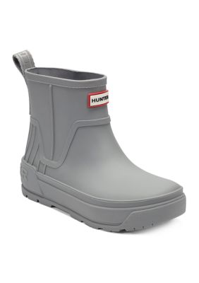 Hunter Women's Wales Rain Boots, Gray, 10M