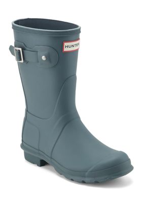 Hunter Women's Original Short Rain Boots, Green, 7M