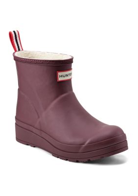 Hunter PLAY Insulated Vegan Shearling Short Rain Boots belk