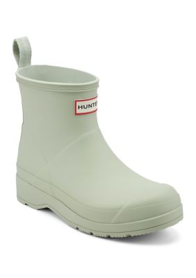 Hunter Women's Play Short Scoop Rain Boots, Green, 10M