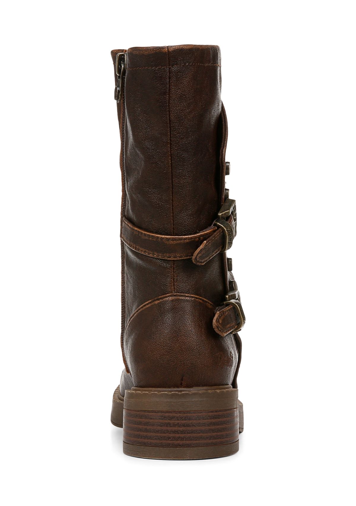 Venice Buckle Detail Boots in Brown 