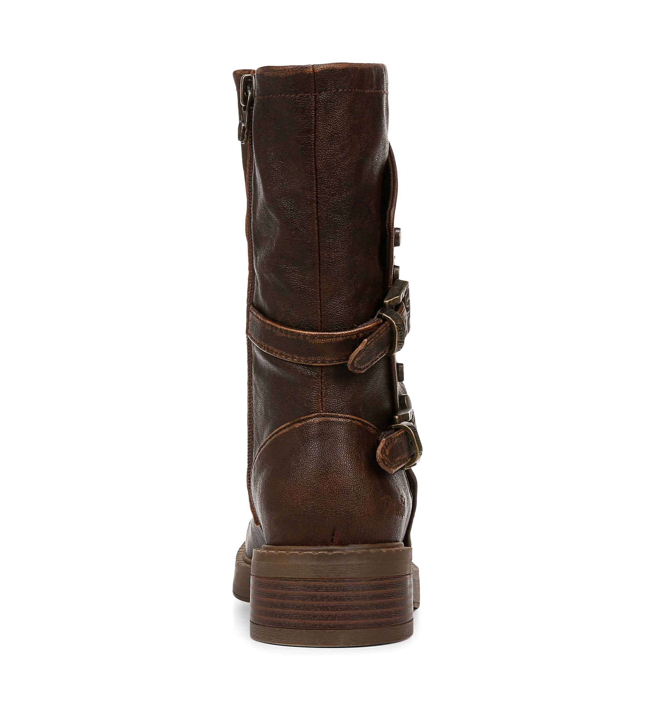 Venice Buckle Detail Boots in Brown 