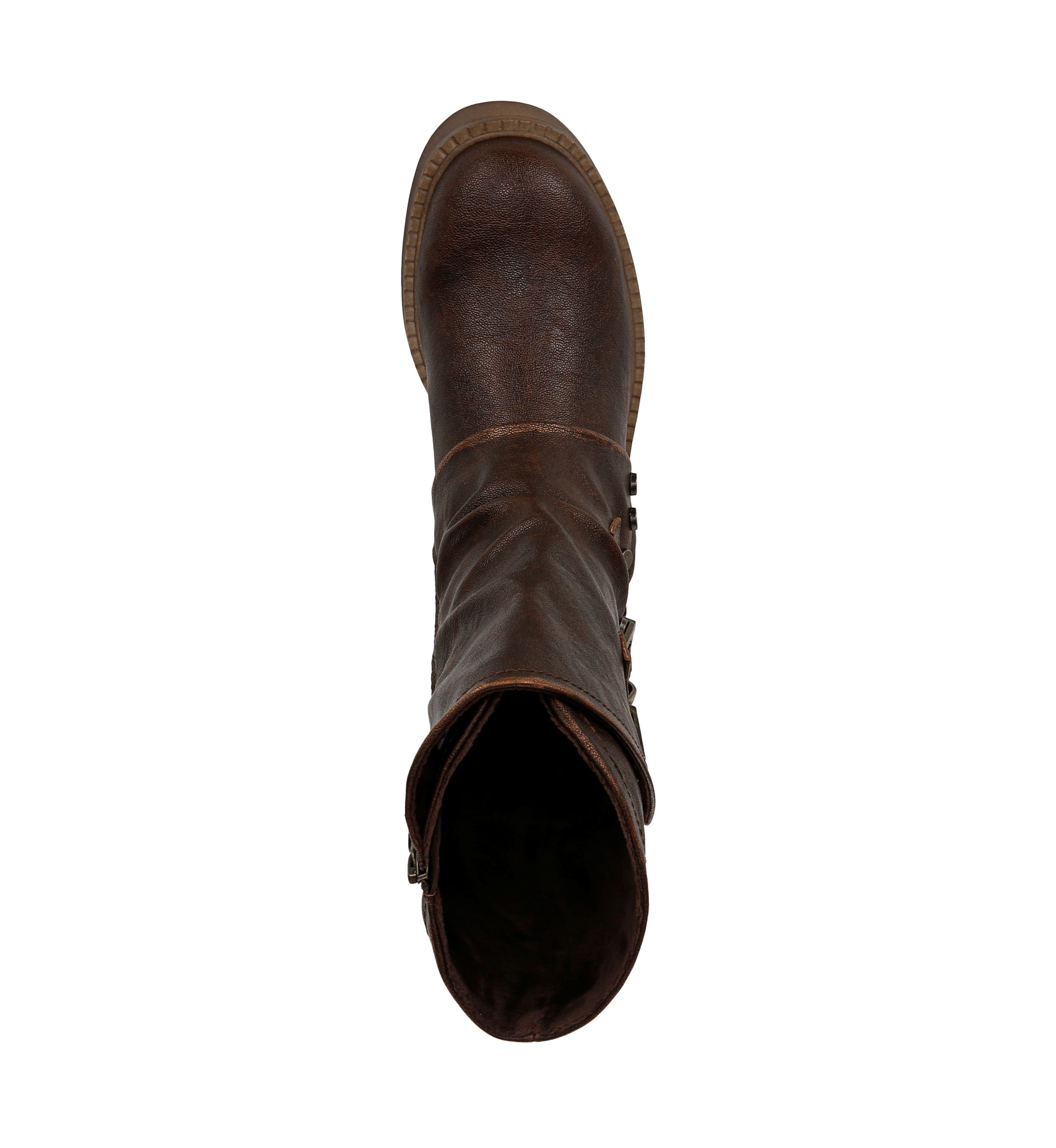 Venice Buckle Detail Boots in Brown 