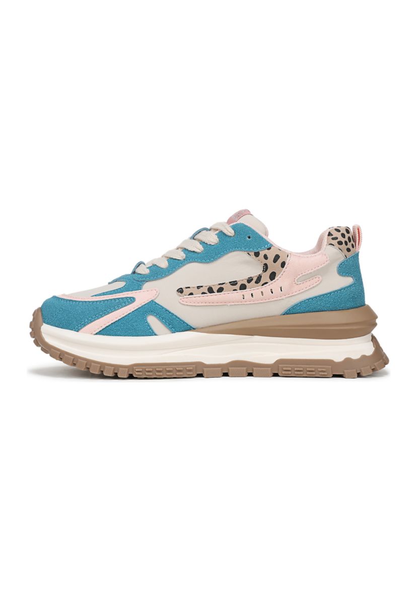 Lace Up Multicolor Sneakers