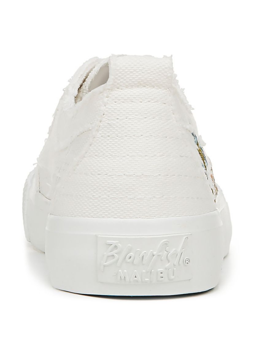 Lace Up Embroidered Sneakers