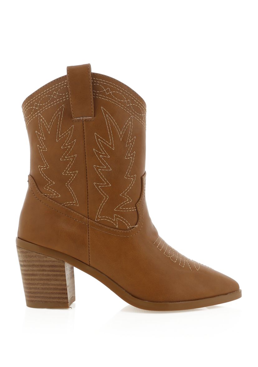 Nayli Western Ankle Boots