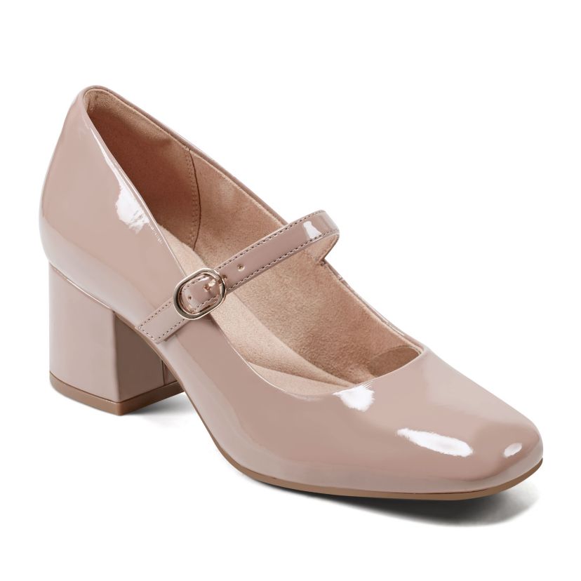 Xena Block Heel Mary Jane Dress Pumps