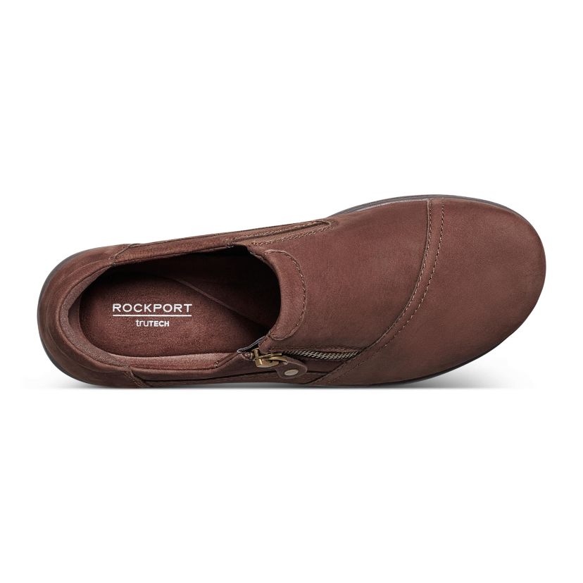Hallie Side Zipper Closed Toe Casual Shoes