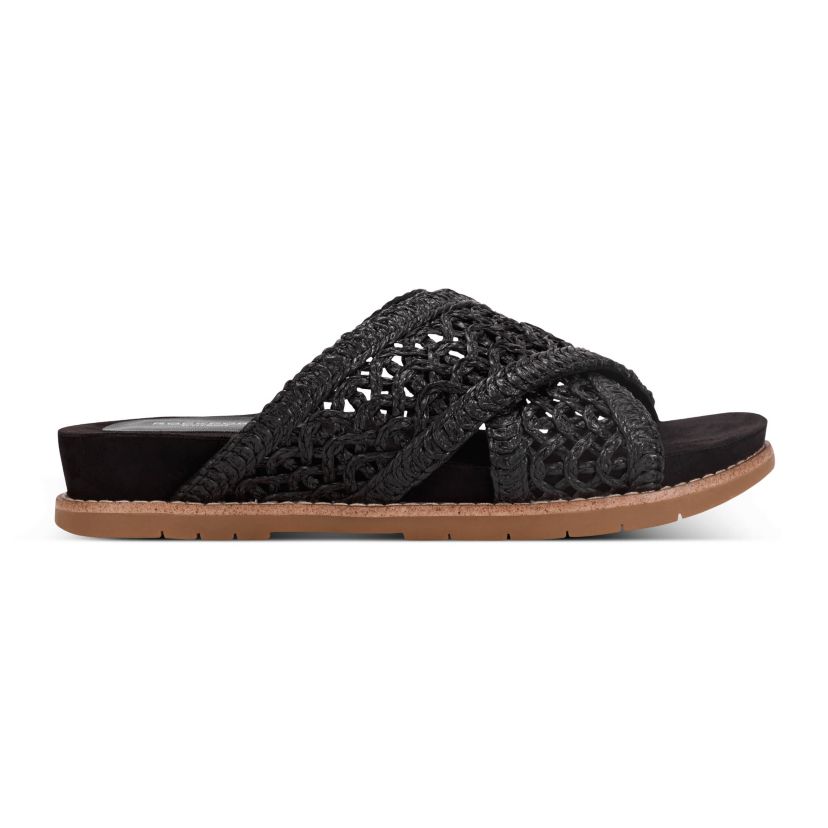 Zora Open Toe Slip-on Flat Casual Sandals