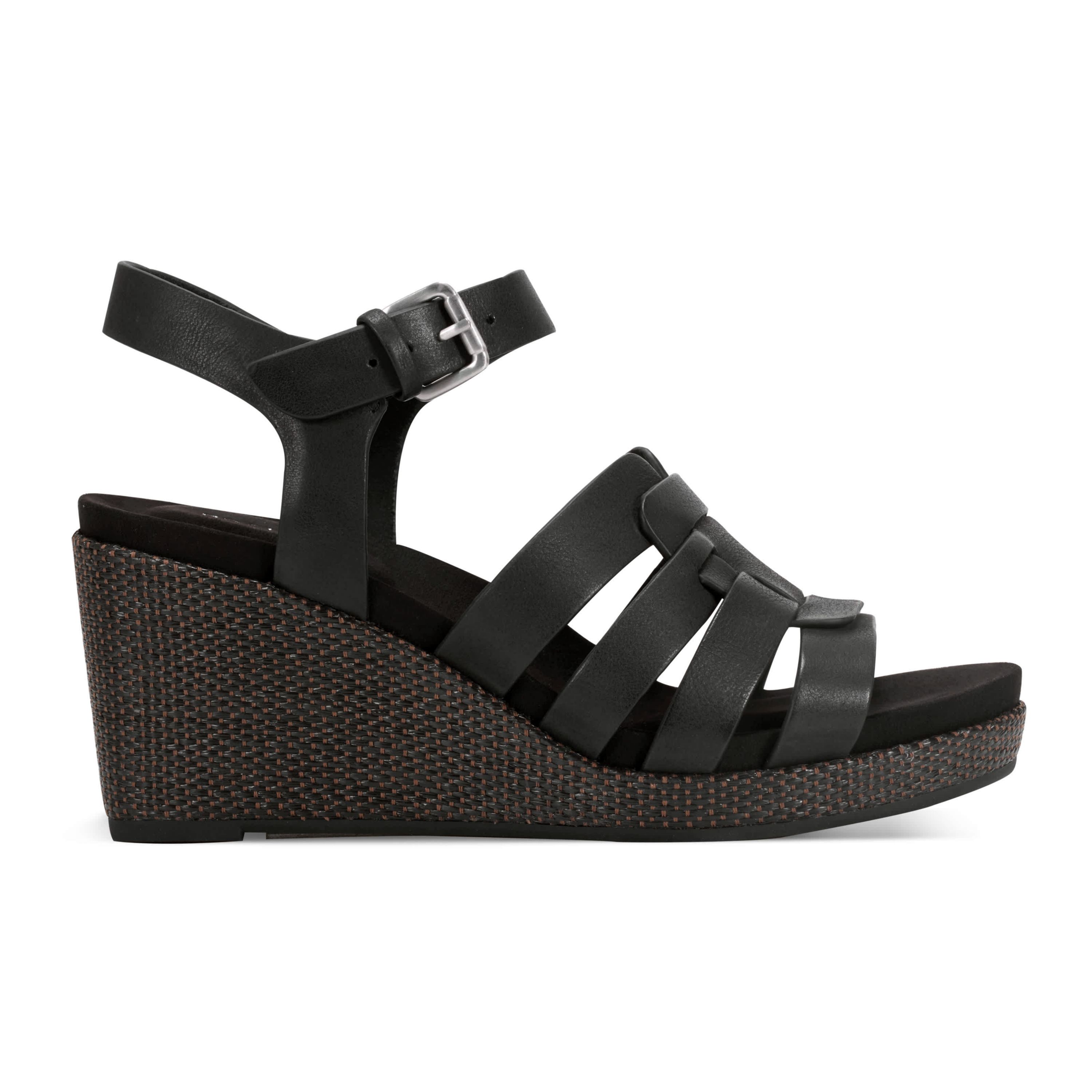 Bessa Open Toe Strappy Casual Wedge Sandals