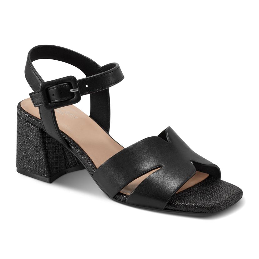 Georje Open Toe Block Heel Dress Sandals