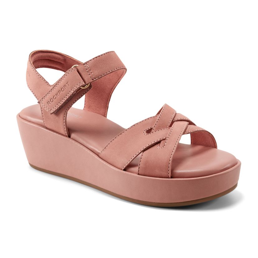 Amira Strappy Open Toe Casual Wedge Sandals