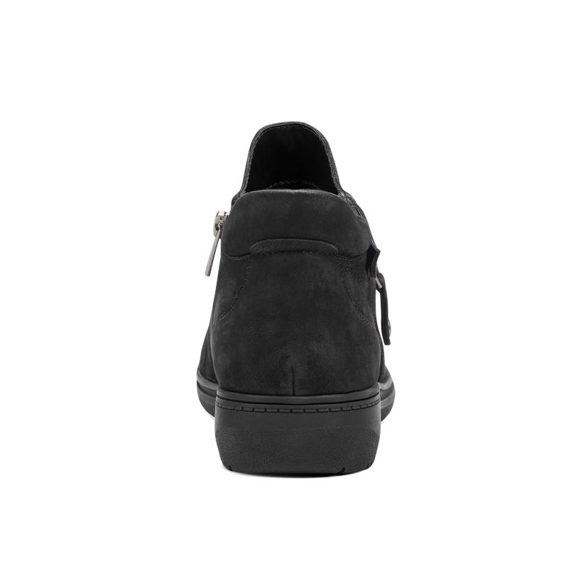 Helen Side Zipper Round Toe Casual Booties