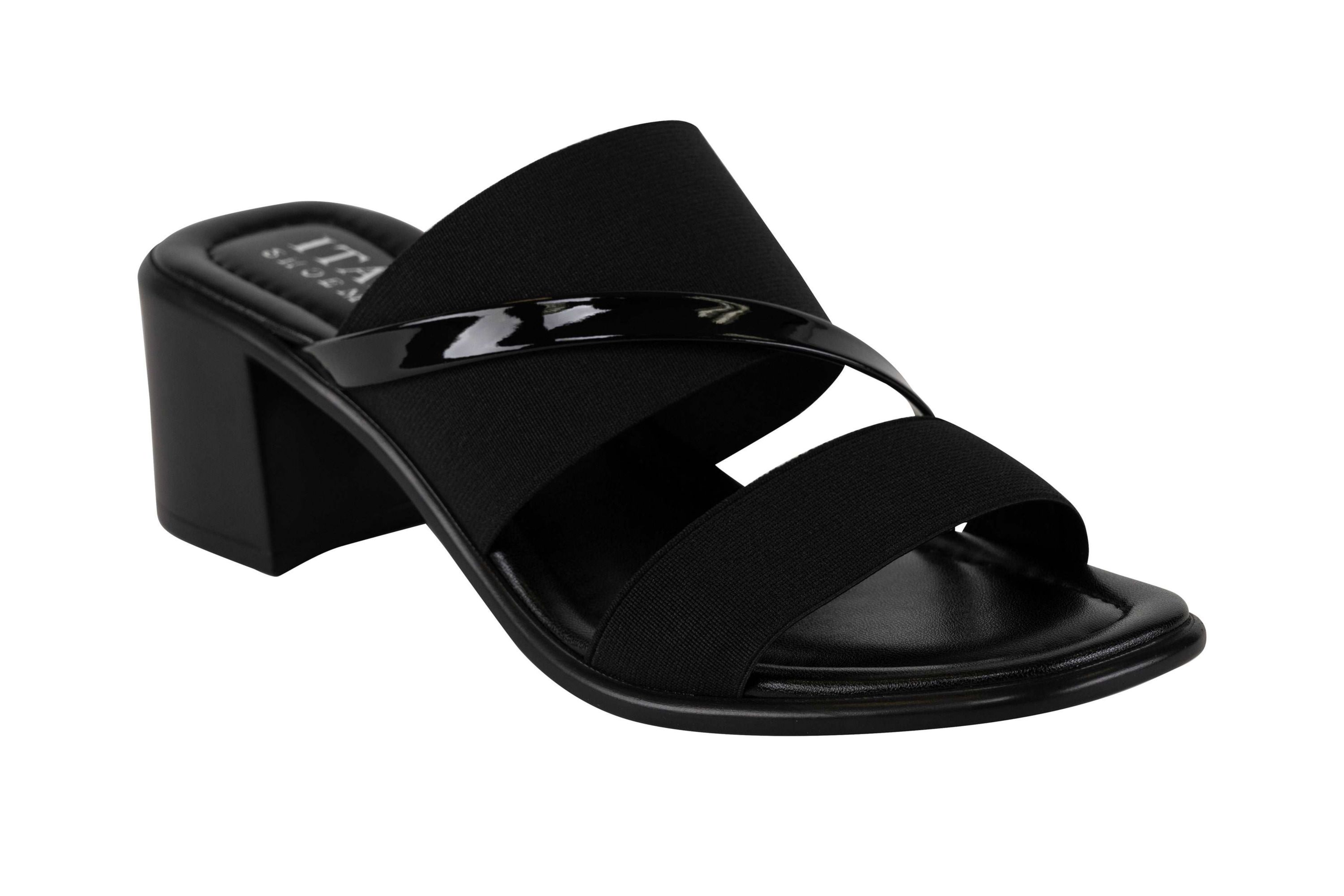 Laikin Elastic Block Heel