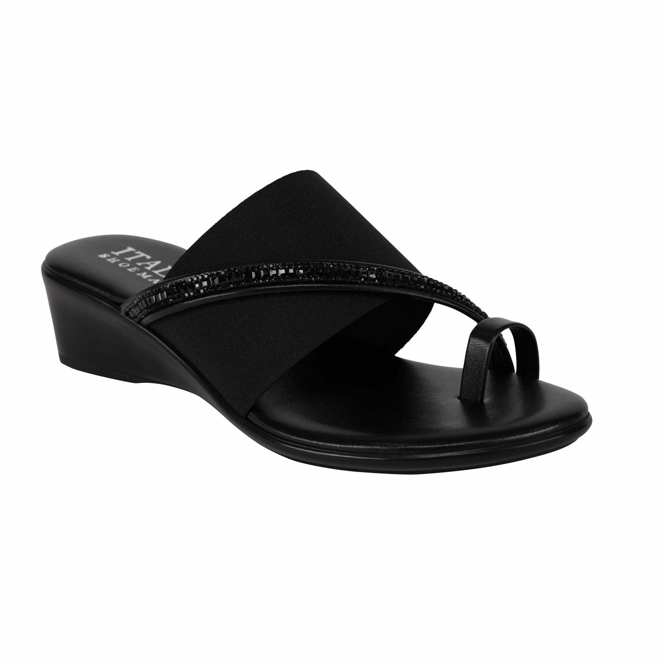 Sianni Elastic Toe Ring Wedge
