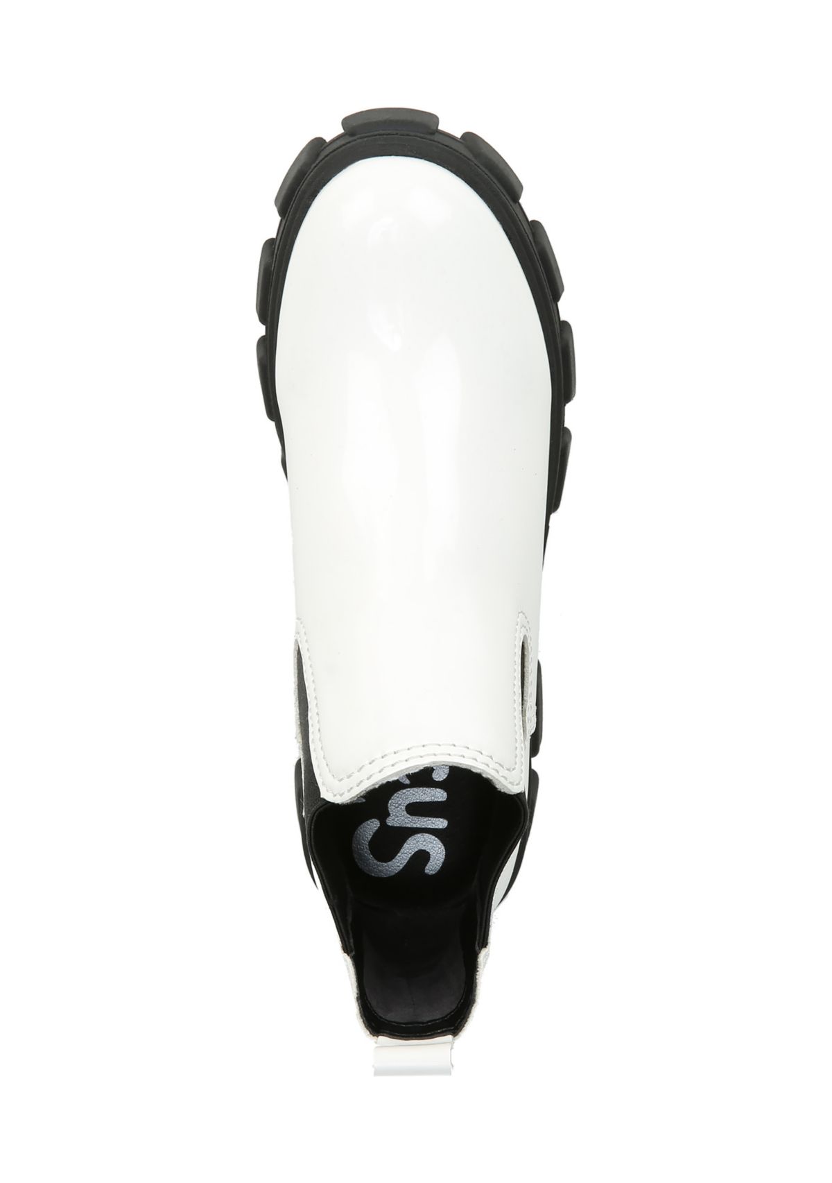 Darielle Lug Sole Chelsea Booties- Red Patent