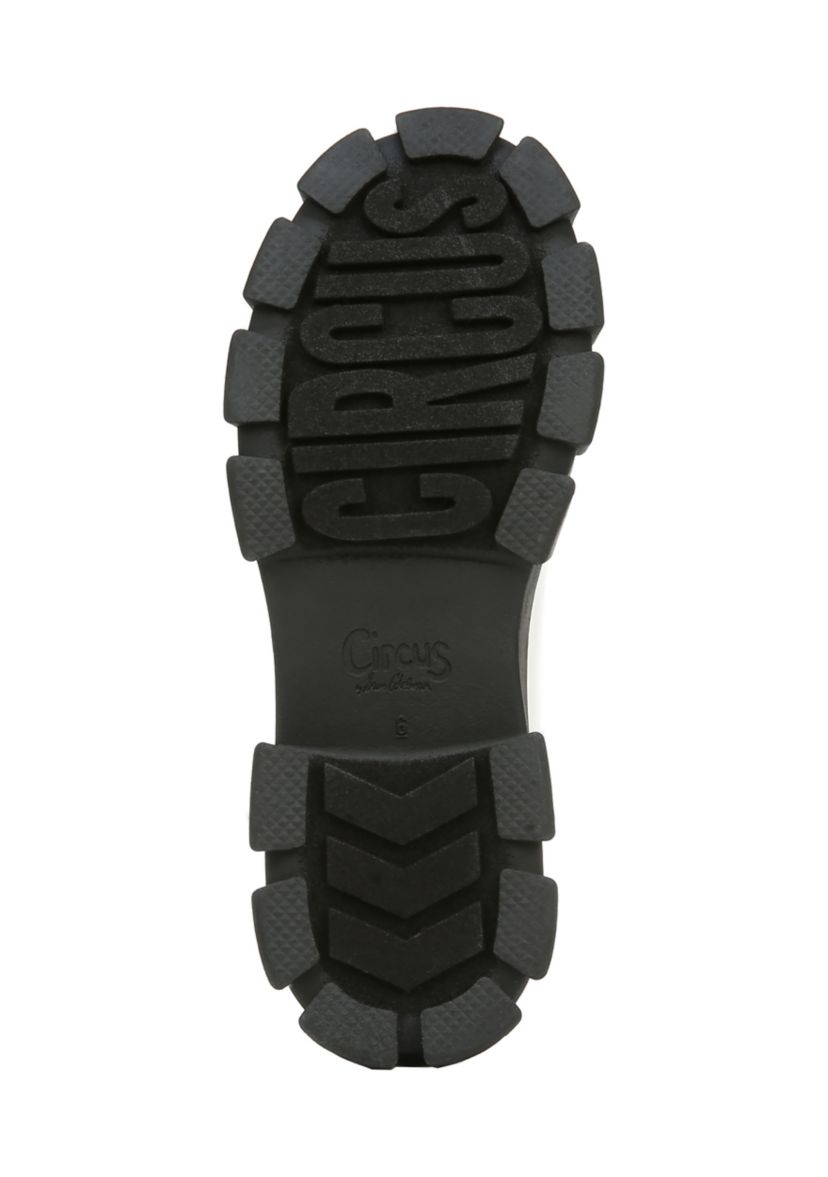 Darielle Lug Sole Chelsea Booties- Red Patent