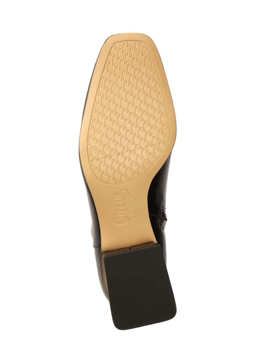 Daysi Square Toe Block Heel Booties