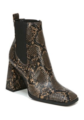 snakeskin booties belk