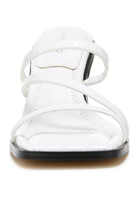 Felicity Slide White Croc Pt