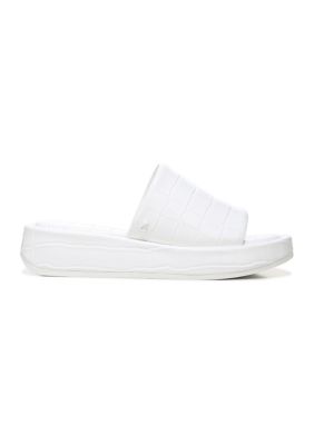 Latasha Slide White Croc