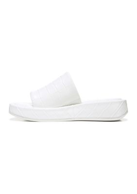 Latasha Slide White Croc