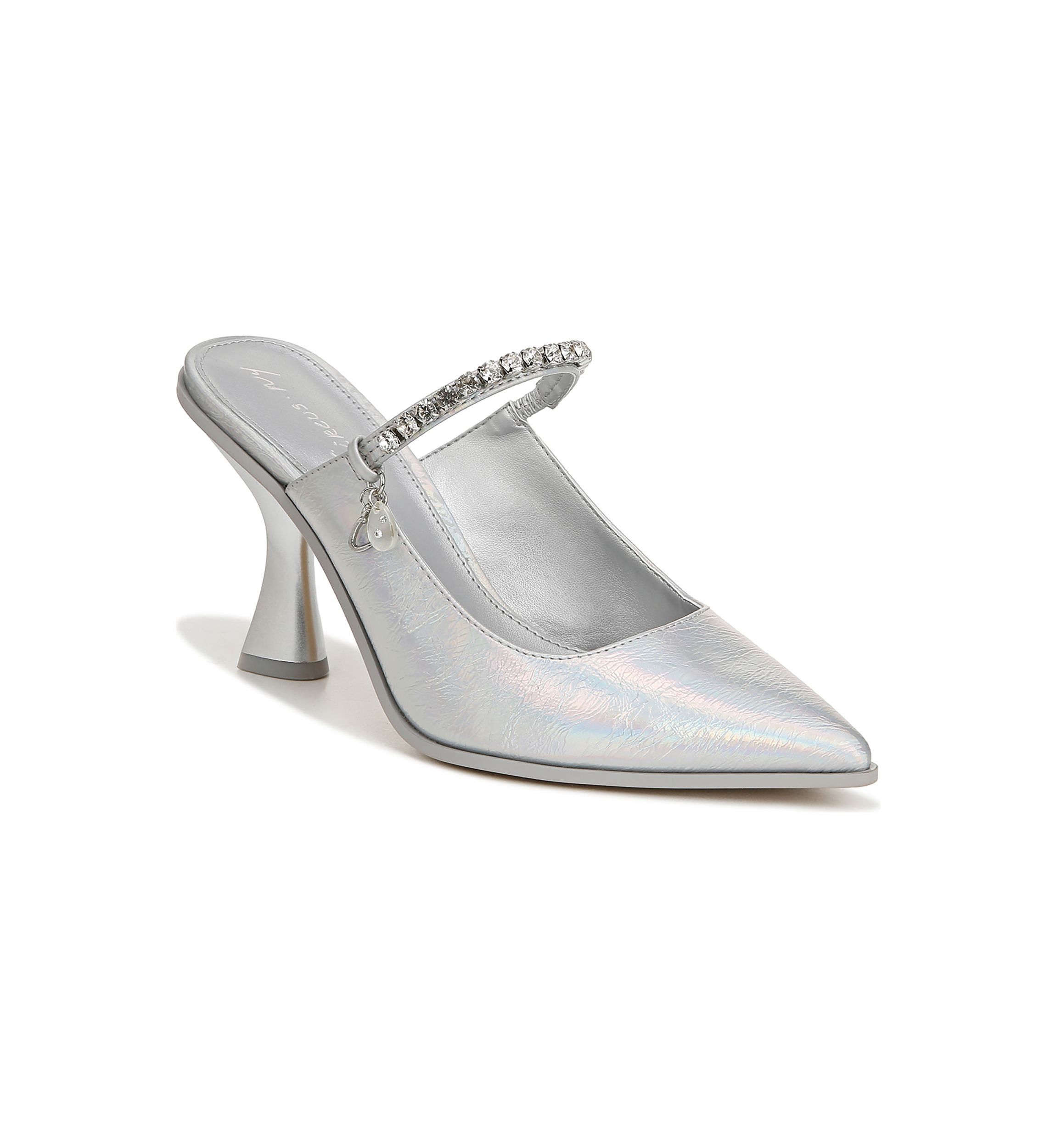 Silver Dress Mules