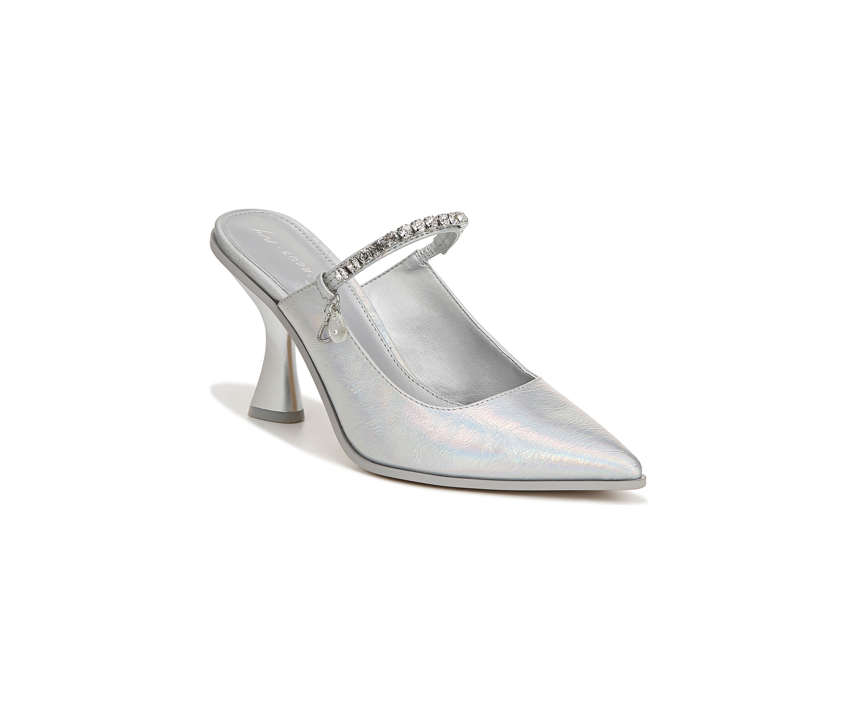 Silver Dress Mules