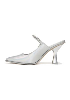 Silver Dress Mules