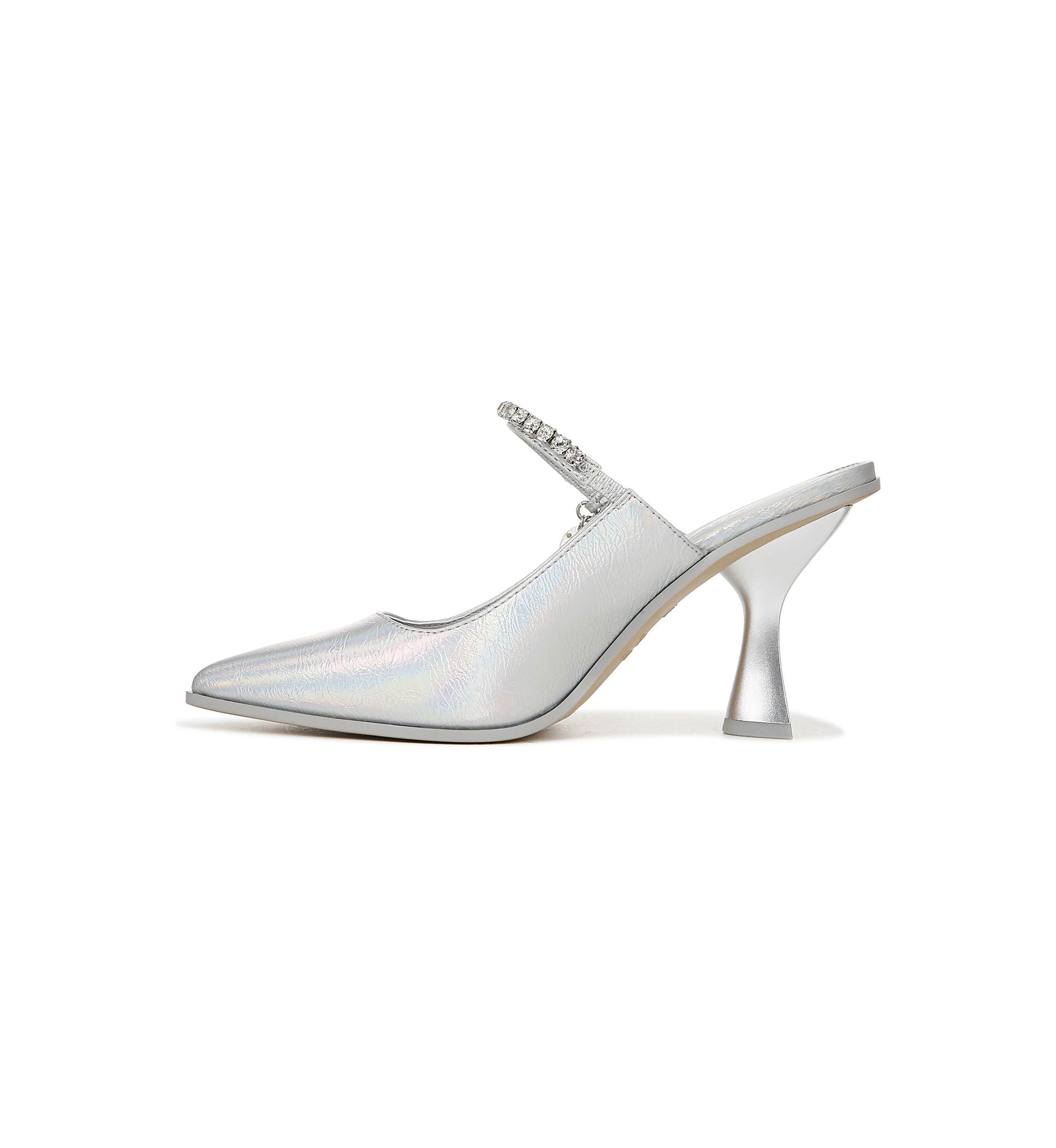 Silver Dress Mules
