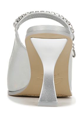 Silver Dress Mules