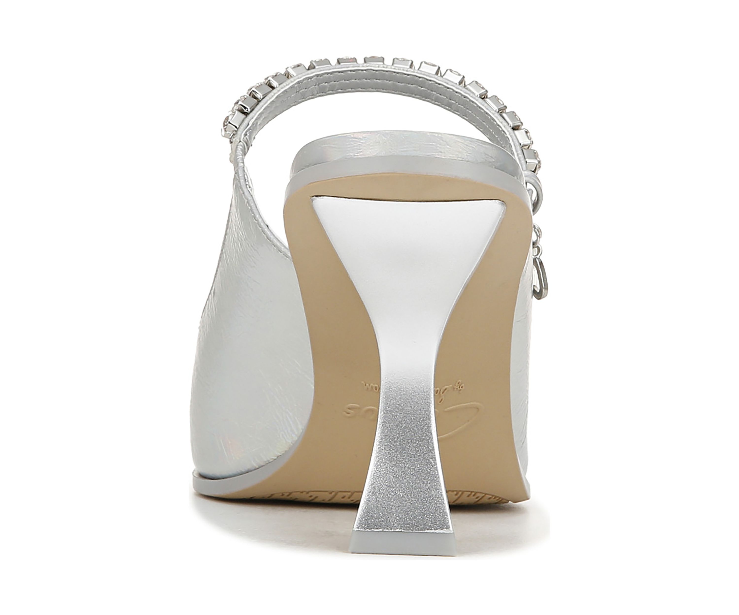 Silver Dress Mules