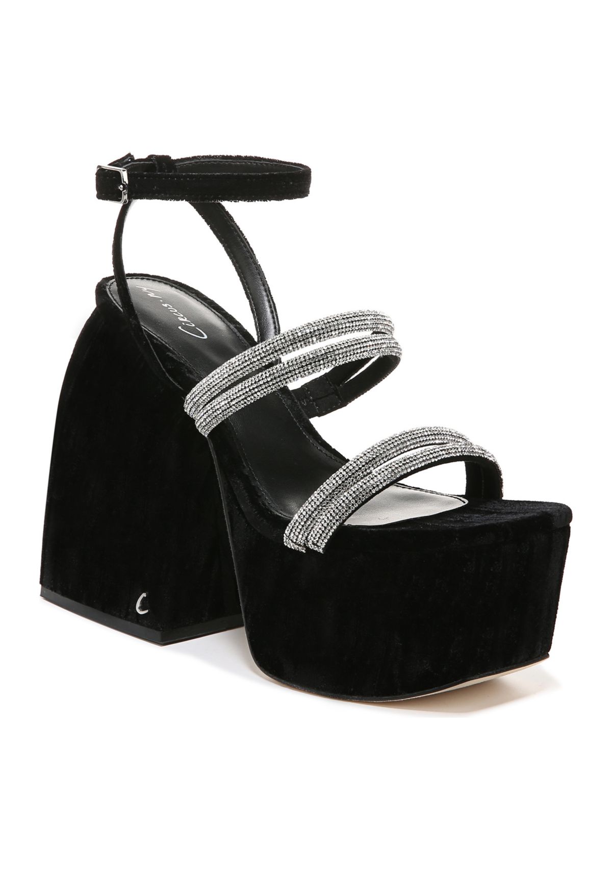 Mila Jewel Embellished Platform Heeled Sandals 