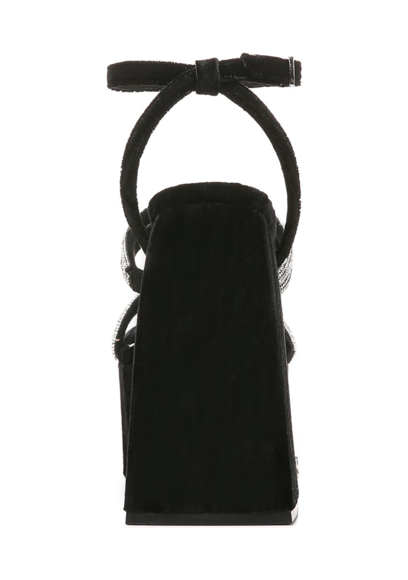 Mila Jewel Embellished Platform Heeled Sandals 