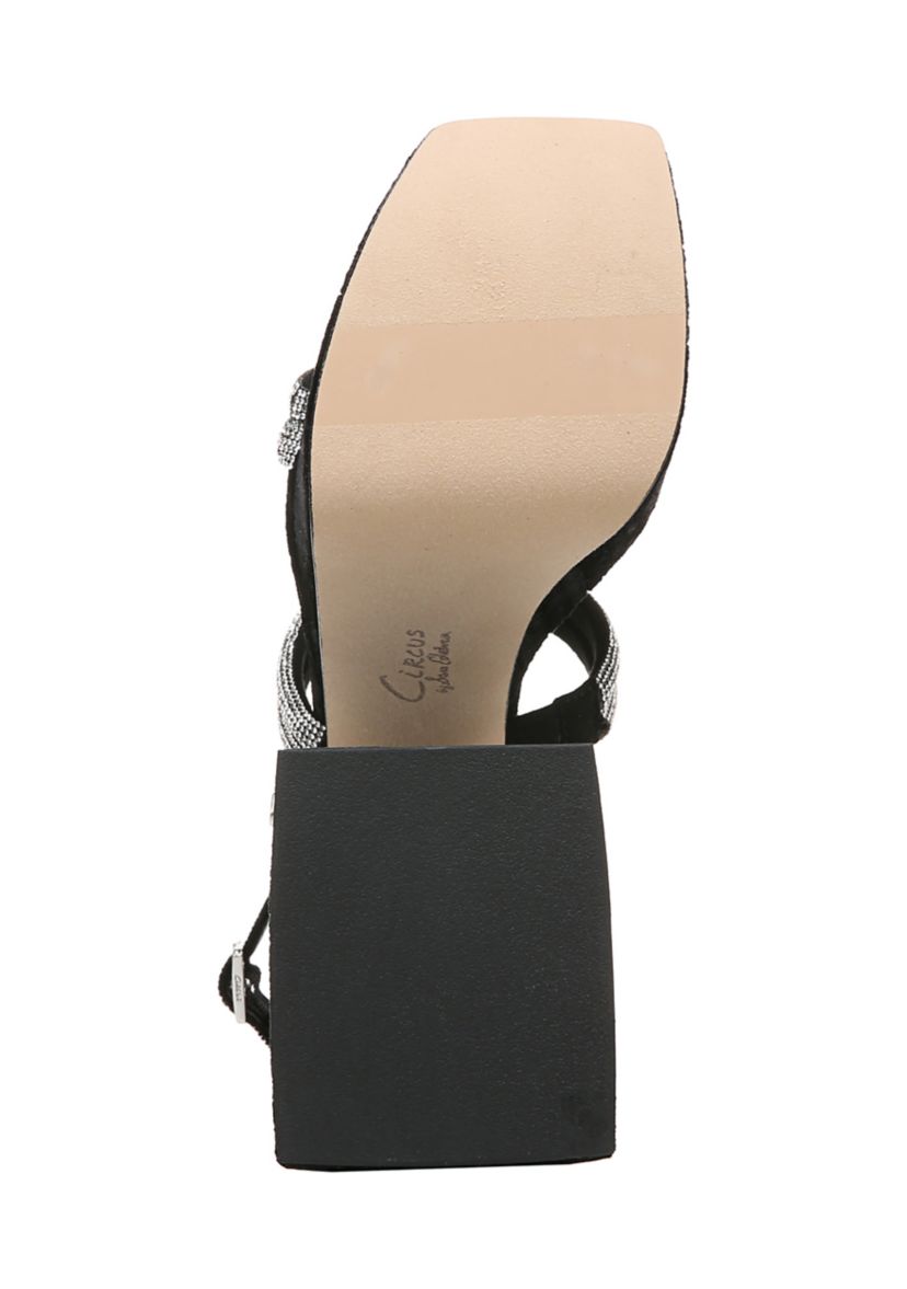 Mila Jewel Embellished Platform Heeled Sandals 