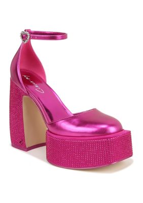 Circus NY by Sam Edelman Women's Bailey Jewel Platform Heels, Pink, 8.5M
