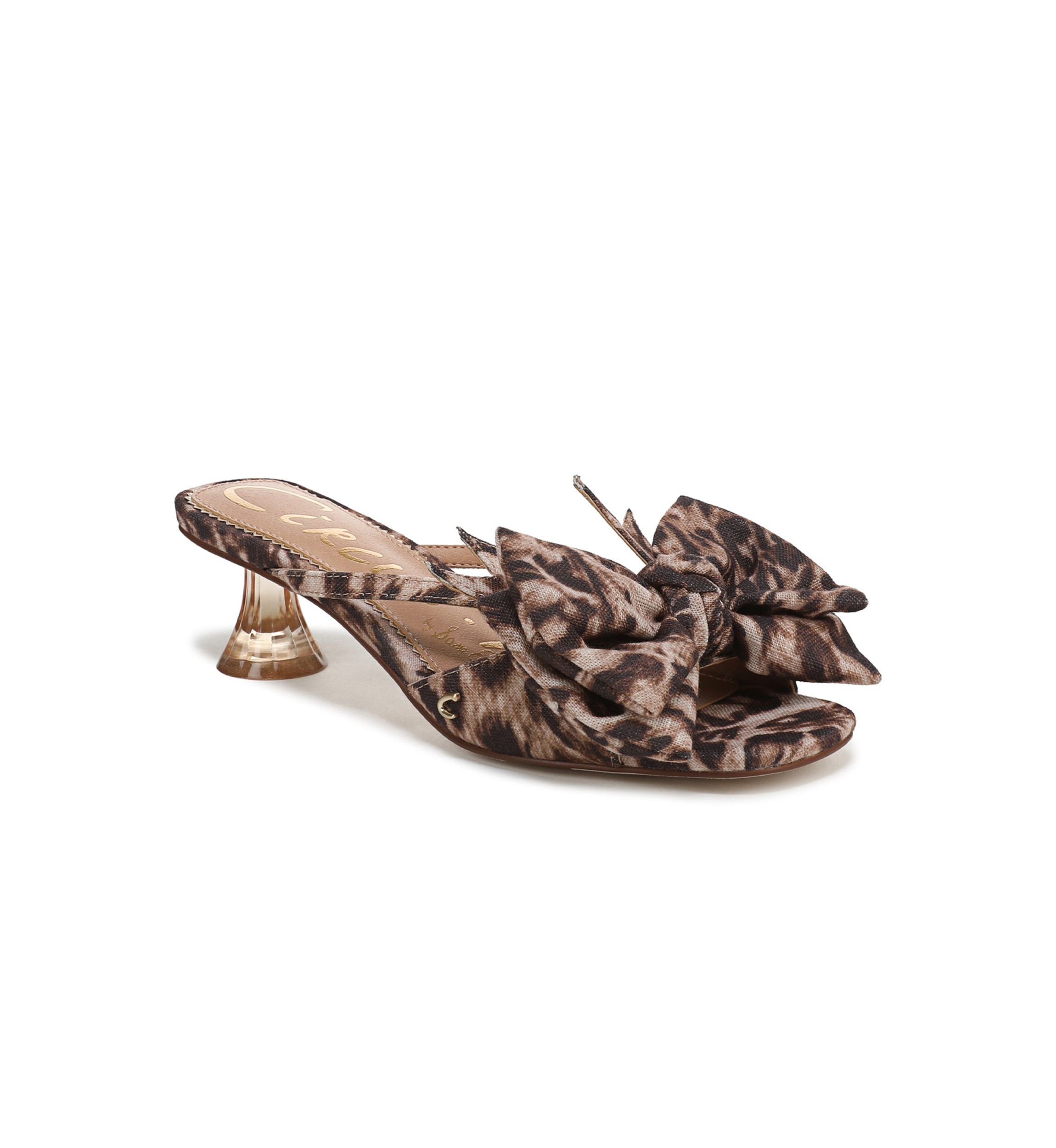 Natalina Bow Kitten Sandals