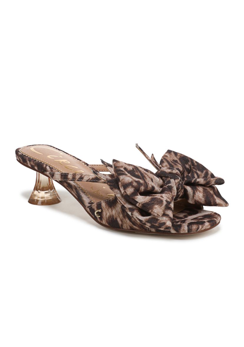 Natalina Bow Kitten Sandals