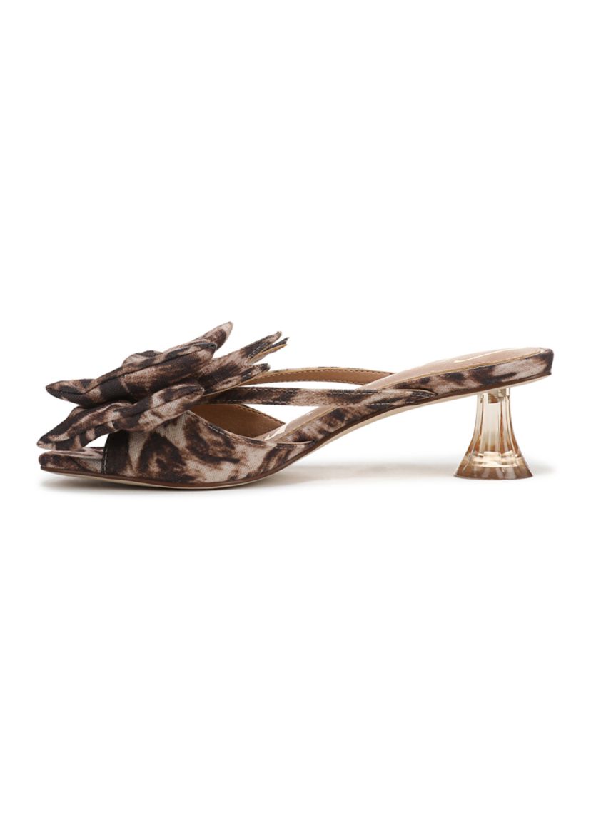 Natalina Bow Kitten Sandals