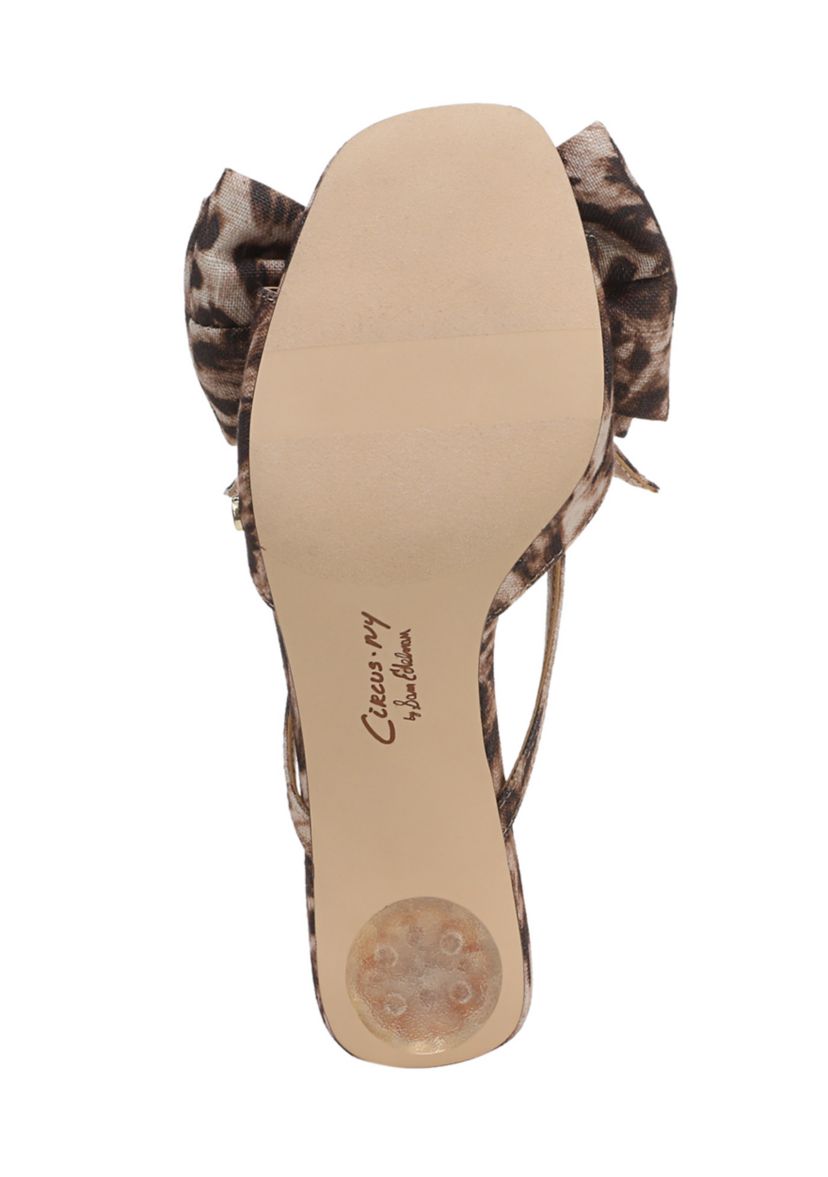 Natalina Bow Kitten Sandals