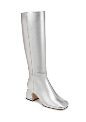 Circus NY by Sam Edelman Women's Oaklyn Tall Boots, Silver, 7.5M