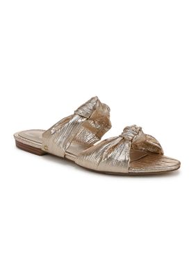 Circus NY by Sam Edelman Women's Marissa Knot Slide Sandal, Gold, 9.5M