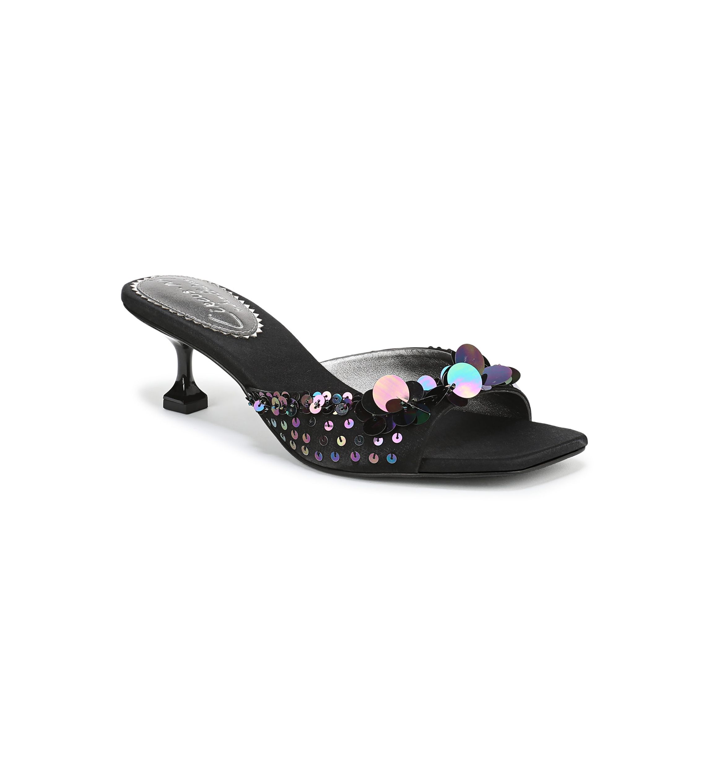 Juliana Kitten Heel Mule Sandals 
